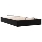 vidaXL Cadre de lit ottoman sans matelas noir 120x190 cm similicuir