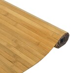 vidaXL Tapis rectangulaire naturel 80x100 cm bambou