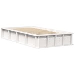 vidaXL Cadre de lit avec stockage Blanc 90 x 200 cm Bois composite