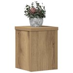 vidaXL Supports pour plantes 2 Pièces chêne artisanal bois d'ingénierie