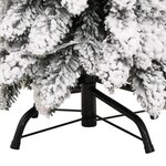 vidaXL Sapin de Noël artificiel pré-éclairé avec 80 LED/neige floquée