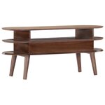 vidaXL Meuble TV 110x35x50 cm Bois d'acacia solide