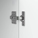vidaXL Meuble TV Blanc brillant 102 x 34 5 x 50 cm Bois d'ingénierie