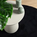 vidaXL Tapis OVIEDO à poils courts noir Ø 160 cm