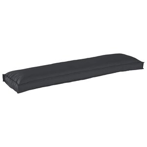 vidaXL Coussin de Palette pour Banc Noir 150x40x8 cm - Tissu Oxford