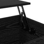 vidaXL Cabinet de chevet Chêne noir 60 x 44.5 x 45 cm