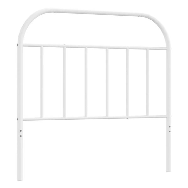 vidaXL Tête de lit métal blanc 100 cm