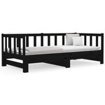 vidaXL Lit coulissant 2x(90x190) cm Bois de pin massif