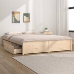 vidaXL Cadre de lit sans matelas avec tiroirs 200x200 cm