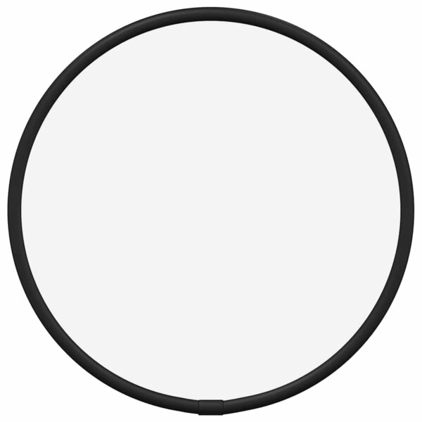 vidaXL Miroir mural Noir Ø 20 cm Rond