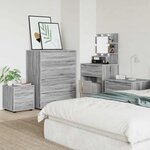 vidaXL Cabinet de salle de bain Gris Sonoma 40 5 x 40 x 44 cm