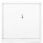 vidaXL Armoire à portes coulissantes Blanc 90x40x90 cm Acier