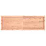 vidaXL Étagère murale marron clair bois chêne massif traité