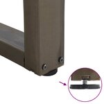 vidaXL Pieds de table basse en forme de V  2 pièces  acier naturel  70 x (42-43 3) cm
