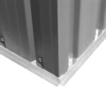 vidaXL Abri de stockage pour jardin Métal Gris 204 x 132 x 186 cm