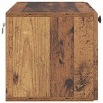 vidaXL Meuble TV mural Bois ancien 78 5 x 31 x 30 cm Bois d'ingénierie