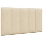 vidaXL Cadre de lit sans matelas crème 90x200 cm tissu