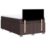 vidaXL Sommier à lattes de lit avec matelas Marron foncé 120x200 cm
