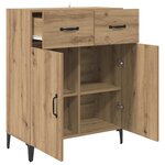 vidaXL Buffet Chêne artisanal 69 5 x 34 x 90 cm Bois d'ingénierie
