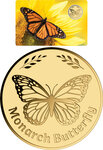 Monnaie MONARCH BUTTERFLY Butterflies 1/1000 Oz Medaille Or (PRÉCOMMANDE)