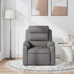 vidaXL Fauteuil de massage inclinable Gris foncé Tissu
