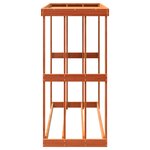 vidaXL Porte-bûches d’extérieur cire marron 109x52x106 cm bois pin