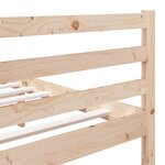 vidaXL Cadre de lit sans matelas bois massif 140x190 cm