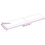 vidaXL Dessus de table marron clair bois chêne massif traité