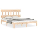 vidaXL Cadre de lit sans matelas 160x200 cm bois massif de pin