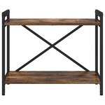 vidaXL Bibliothèque Chêne fumé 60 x 30 x 48.5 cm Bois d'ingénierie