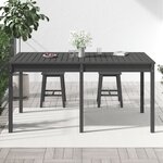 vidaXL Table de jardin gris 159 5x82 5x76 cm bois massif de pin