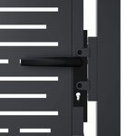vidaXL Portail de jardin anthracite 105x155 cm conception de carré