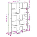 vidaXL Bibliothèque blanc 100x33x156 5 cm bois d'ingénierie