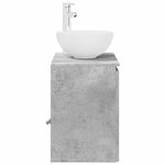 vidaXL Vanité de lavabo mural Gris béton 49 5 x 35 x 63 cm