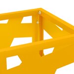 vidaXL Porte-parapluies Jaune moutarde Métal Moyen Élégant