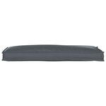 vidaXL Coussin de Palette pour Banc Anthracite 110x40x8 cm en Tissu Oxford