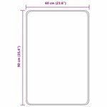 vidaXL Tapis de bain antidérapant Marron 60 x 90 cm PP