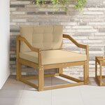 vidaXL Sofa de milieu extérieur Polyester Blanc