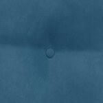 vidaXL Coussin de Dos Bleu 60 x 24 x 50 cm Velours