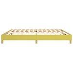 vidaXL Cadre de lit sans matelas vert 200x200 cm tissu