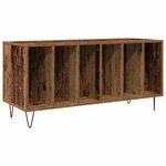 vidaXL Meuble à vinyles avec étagère chêne artisanal 100 x 38 x 48 cm