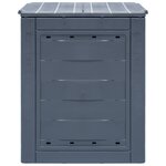 vidaXL Bac à compost de jardin Gris 60x60x73 cm 260 L