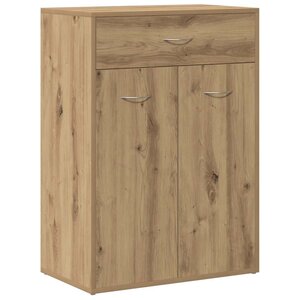 vidaXL Armoire à chaussures chêne artisanal bois d'ingénierie