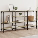 vidaXL Table console chêne sonoma 160x29x80 cm bois d'ingénierie