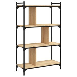 vidaXL Bibliothèque à 4 niveaux chêne sonoma 76x32x123 cm