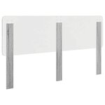 vidaXL Tête de lit Gris Sonoma 200 cm Bois d'ingénierie