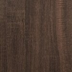 vidaXL Armoire à roulettes chêne marron 55x40x91 cm bois d'ingénierie