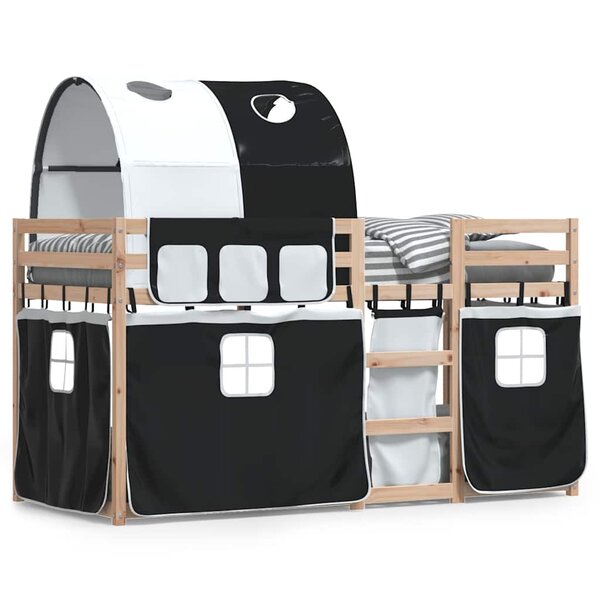 vidaXL Lit superposé sans matelas 90x200 cm bois de pin massif