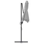 vidaXL Parasol cantilever de jardin Couleur sable 372 x 198 x 253 cm