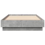 vidaXL Cadre de lit sans matelas gris béton 100x200 cm